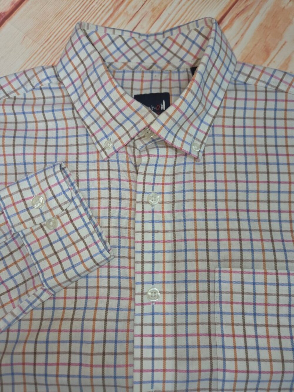 Johnnie-O Mens Performance Multicolor Check Shirt Medium